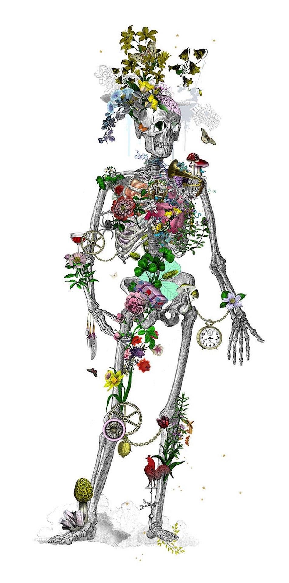Kristjana Williams, Ad Moldu Skaltu Verda – Still Skeleton White, Affordable Art