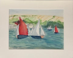 Peri Taylor, Racing Yawls, Salcombe, Sailing Art, Affordable Art, Art Online