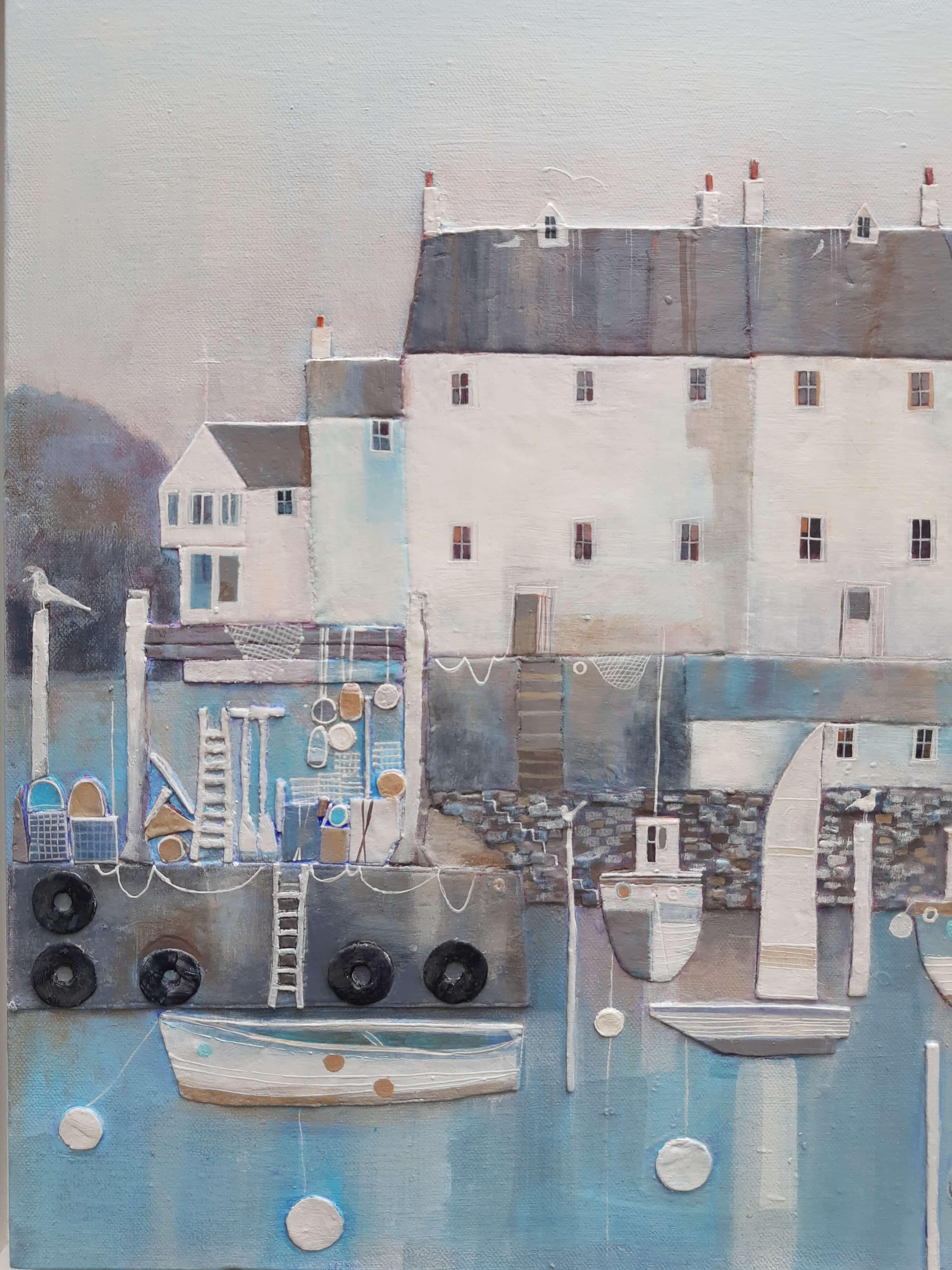 Julie Adlard, The Moorings, Landscape Art, Affordable Art. Contemporary Art 3