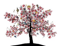 Kristjana Williams, Bleika Sakura Candy Floss Tree, Affordable Contemporary Art