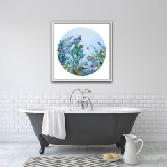Kristjana Williams, Fugl Ne Fiskur - Circular Sea-Born, Seascape Art, Animal Art