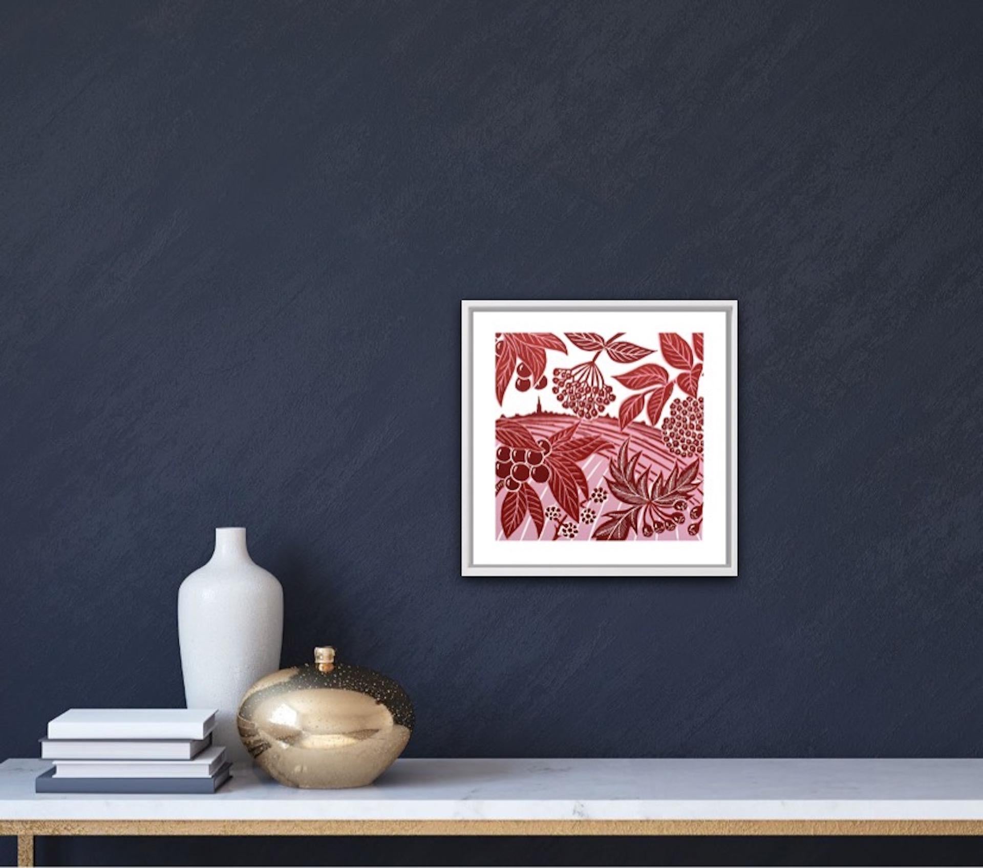 Kate Heiss, Passeggiata d'autunno, Arte accessibile, Arte del paesaggio, Stampa in edizione limitata in vendita 3