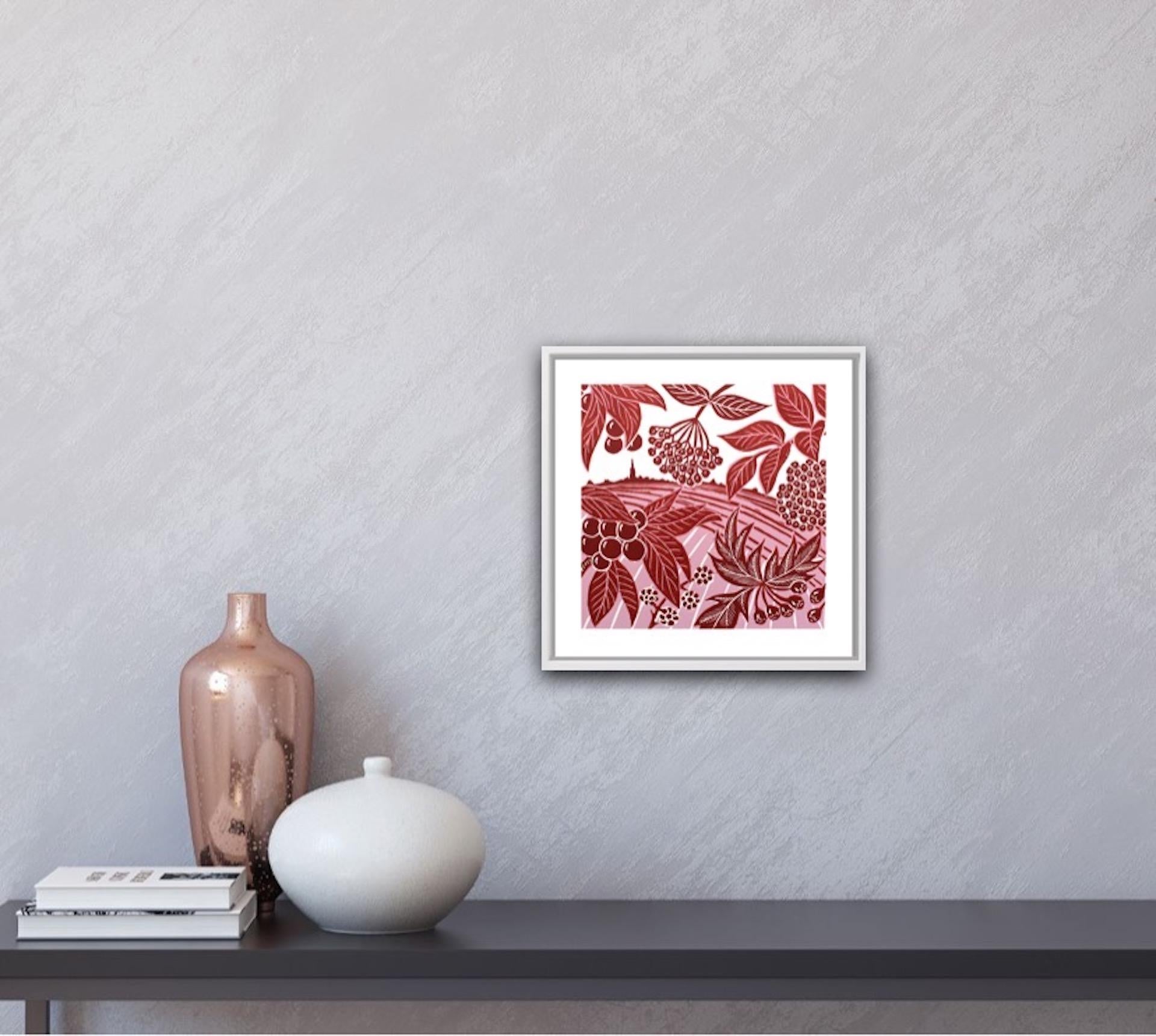 Kate Heiss, Passeggiata d'autunno, Arte accessibile, Arte del paesaggio, Stampa in edizione limitata in vendita 5