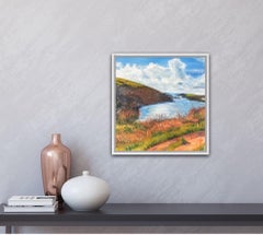 Peri Taylor, Coastal Walk Overlooking Fowey Estuary, Landscape Art, Art Online