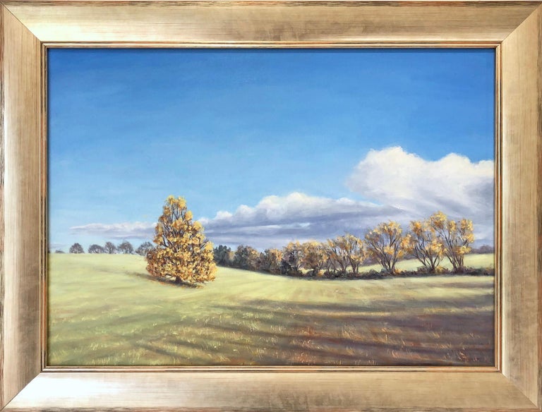 Marie Robinson, Autumn Breeze, Original Landscape Painting, Countryside Art For Sale 3