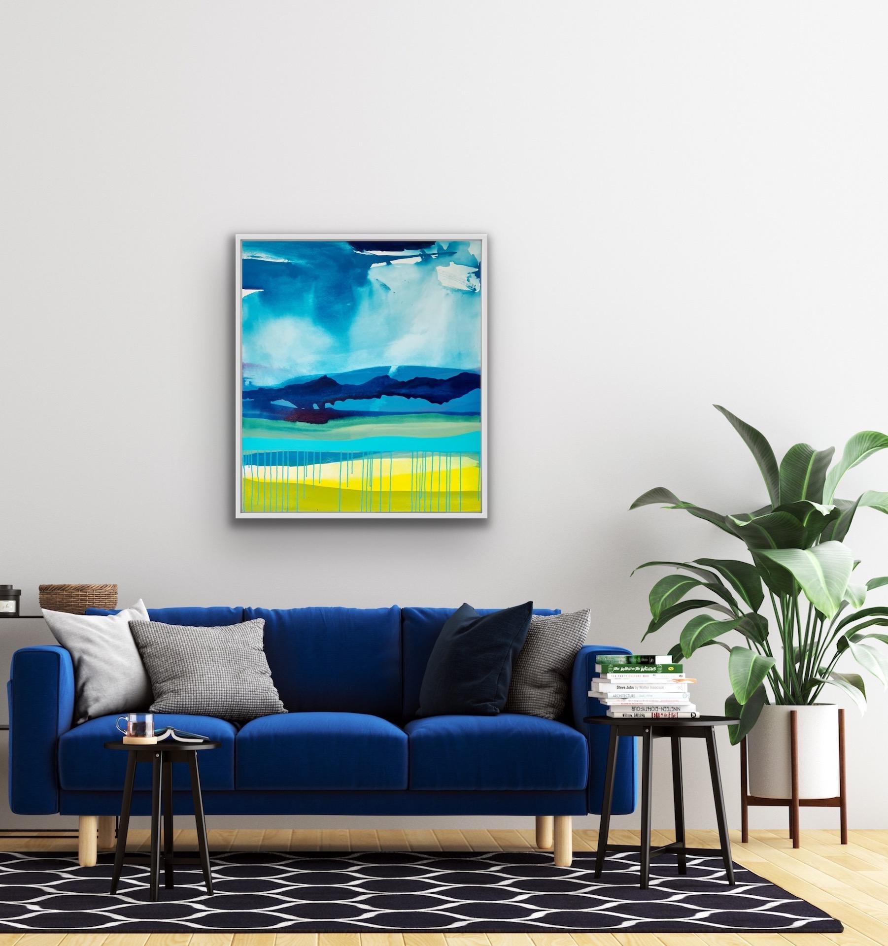Claire Chandler
Blue Skies
Original Abstract Painting
Image Size: H 95cm x W 85cm
Sold Unframed
(Please note that in situ images are purely an indication of how a piece may look).

I began this painting in March 2020 when we first went into lock