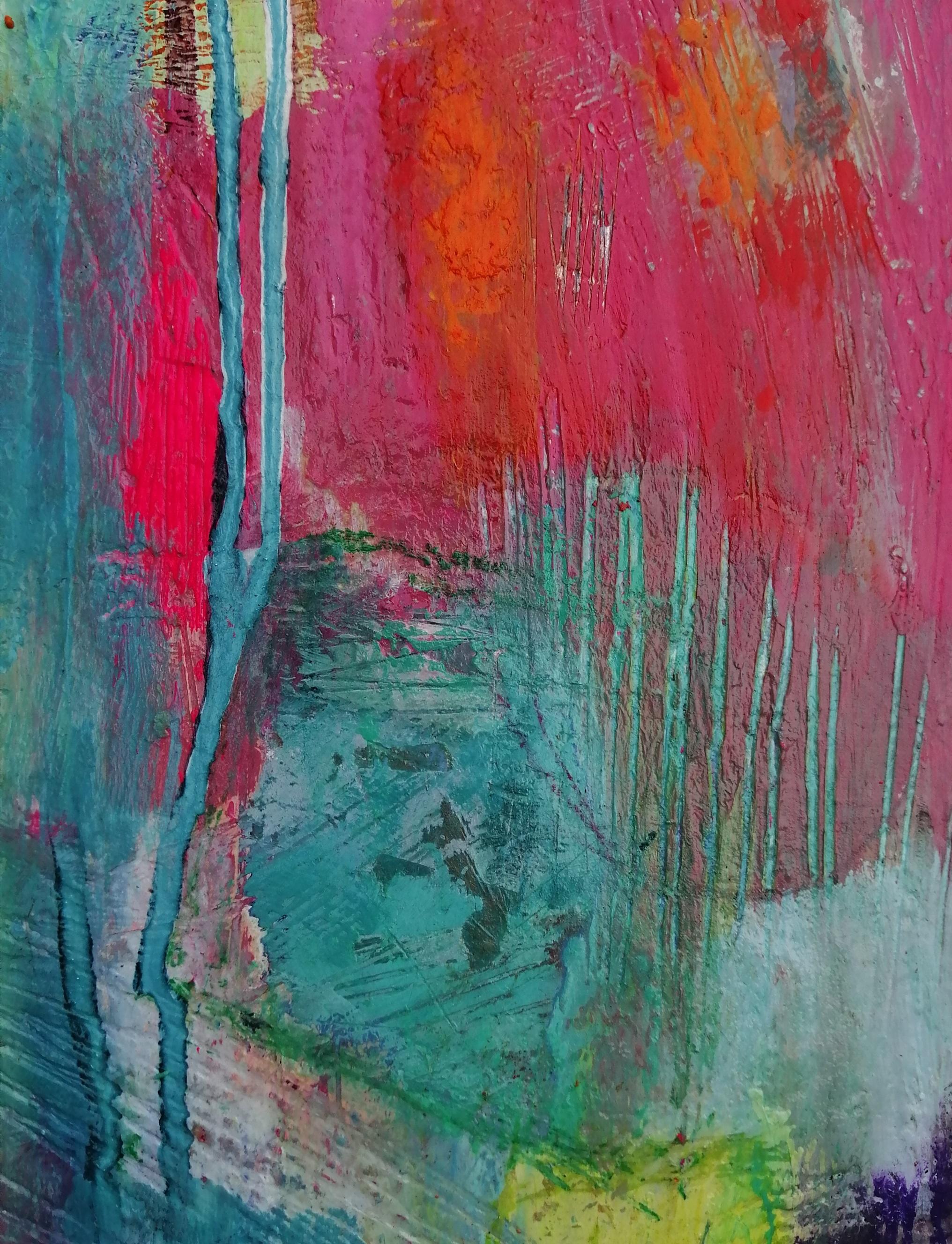 Mary Scott, Oscillation (III), peinture abstraite originale, Art abordable en vente 2