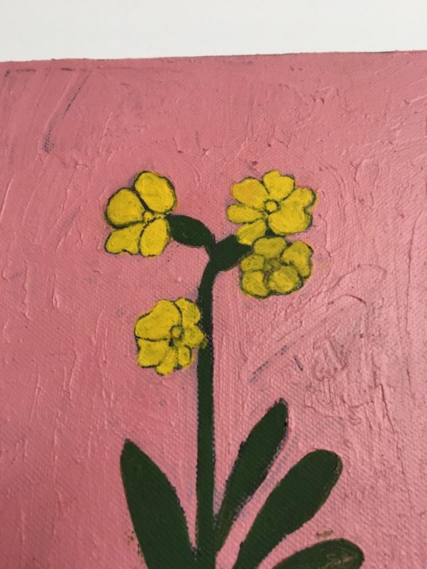 Yellow Flowers 
Original
Flowers
Acrylic on Canvas
Size: : H:20 cm x W:20 cm x D:2.5cm
Sold Unframed
Please note that insitu images are purely an indication of how a piece may look

Yellow Flowers is a cheerful, bold contemporary Still Life Flower