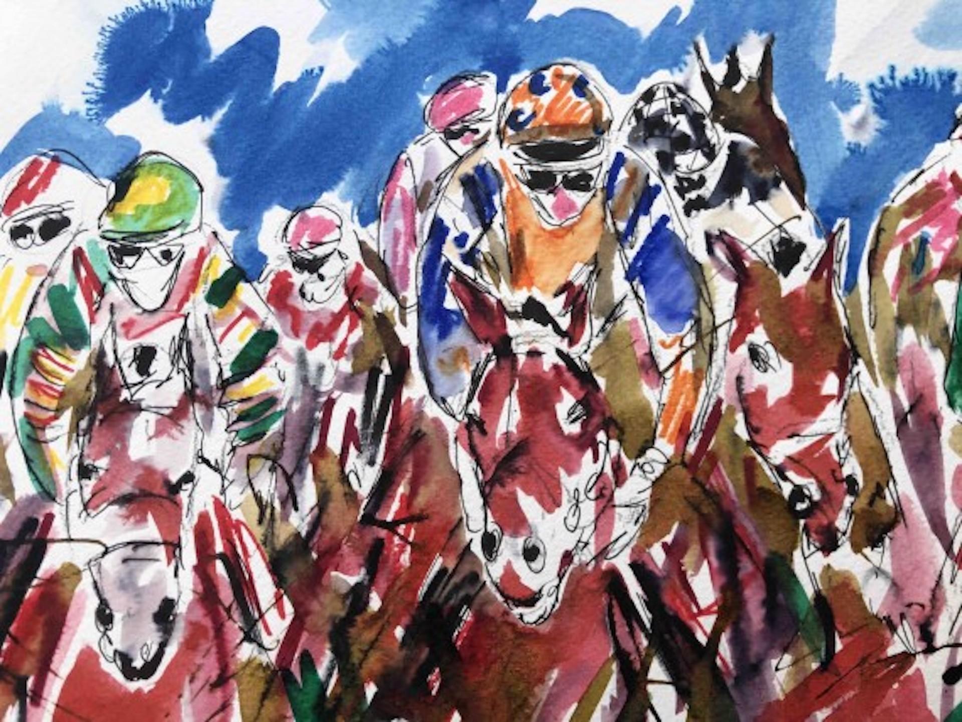 Garth Bayley, Heart of the Race, Art de la course de chevaux, Art contemporain, Art en ligne en vente 1