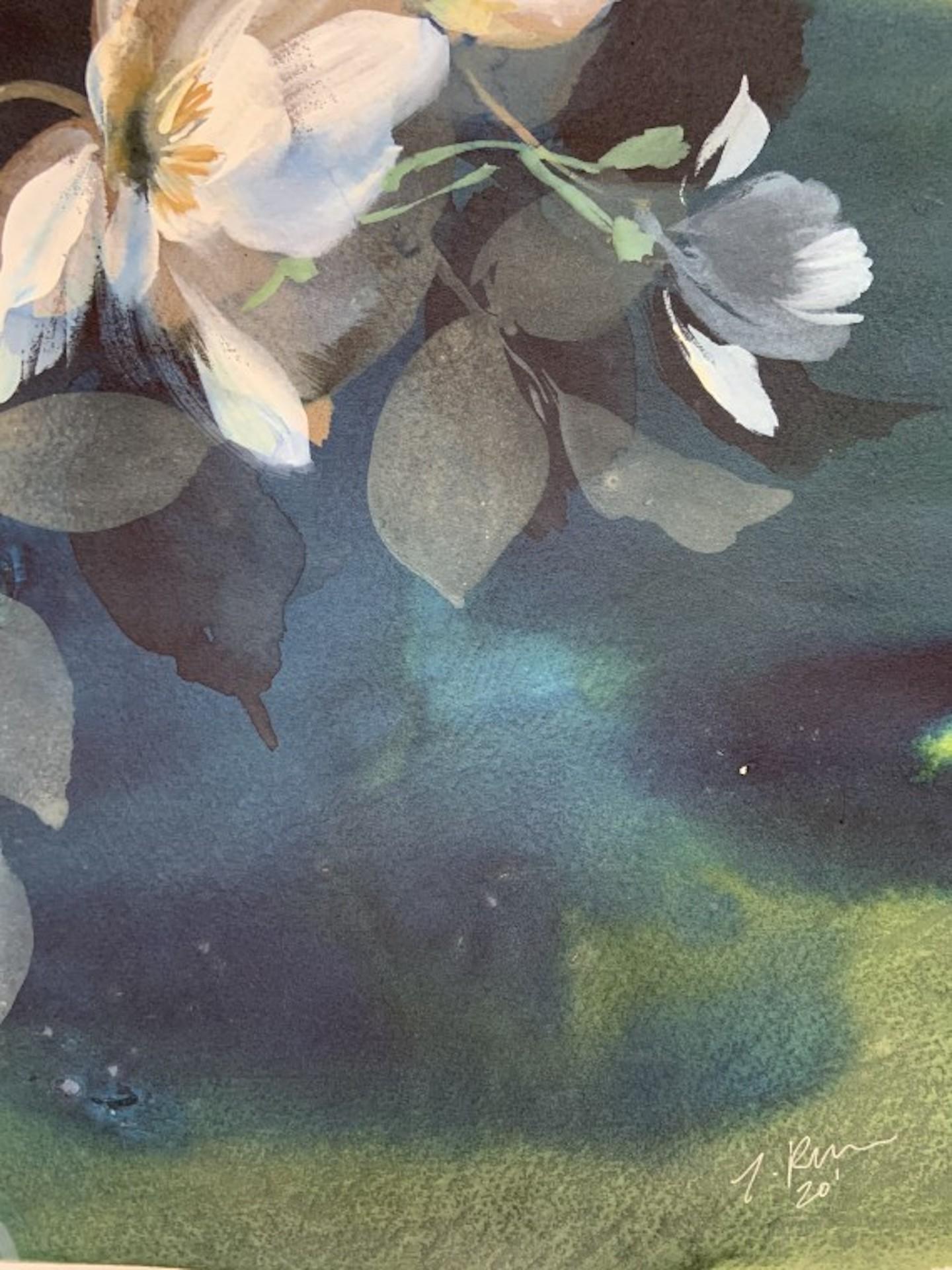Jo Haran, Midnight Anemones, Contemporary Art, Affordable Art, Floral Art 3