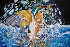 David Truman, Movimiento del agua, Arte contemporáneo, Arte animal, Arte original