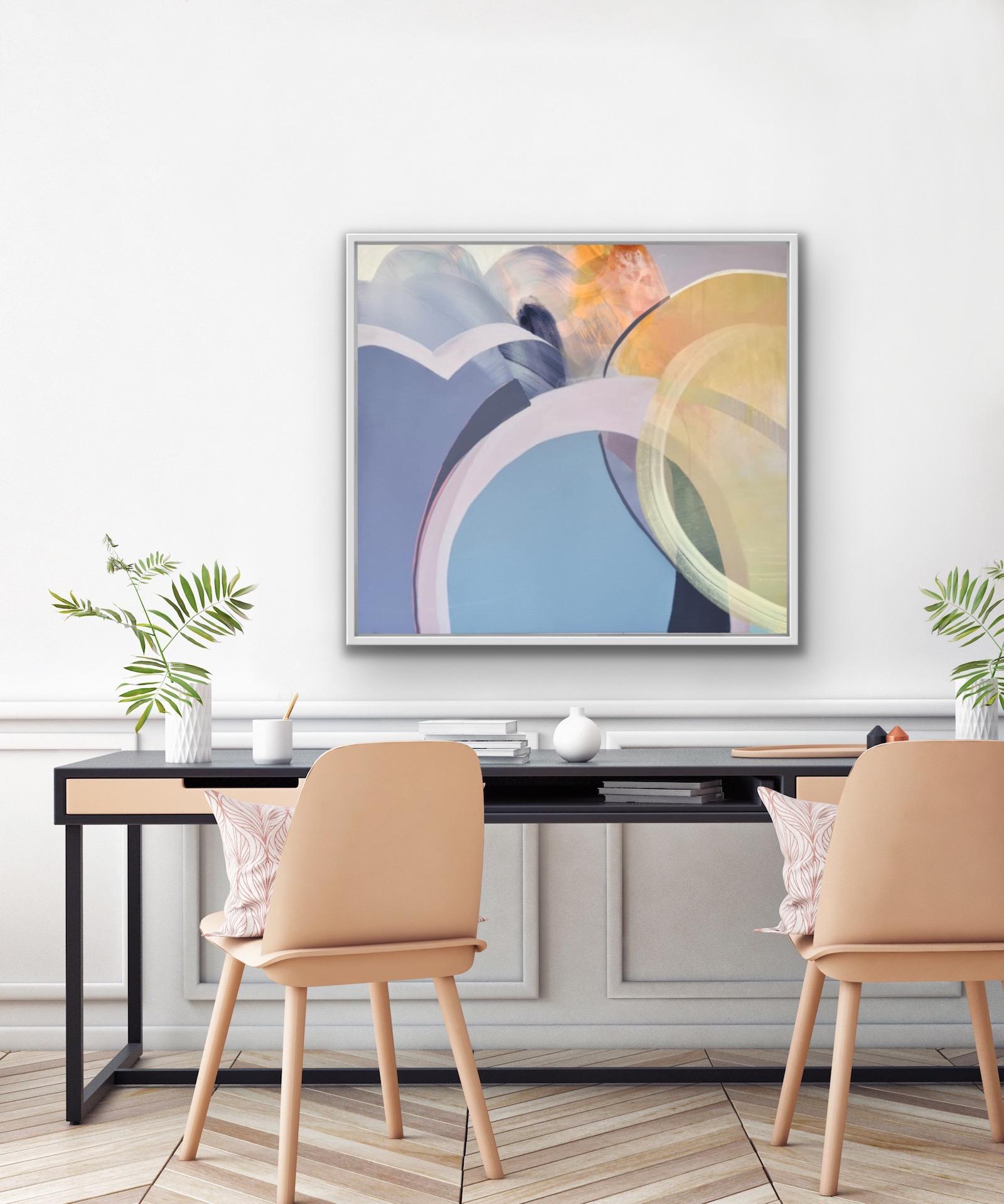 Claire Chandler, Sonnenschein an einem regnerischen Tag, zeitgenössische Kunst, abstrakte Malerei im Angebot 4