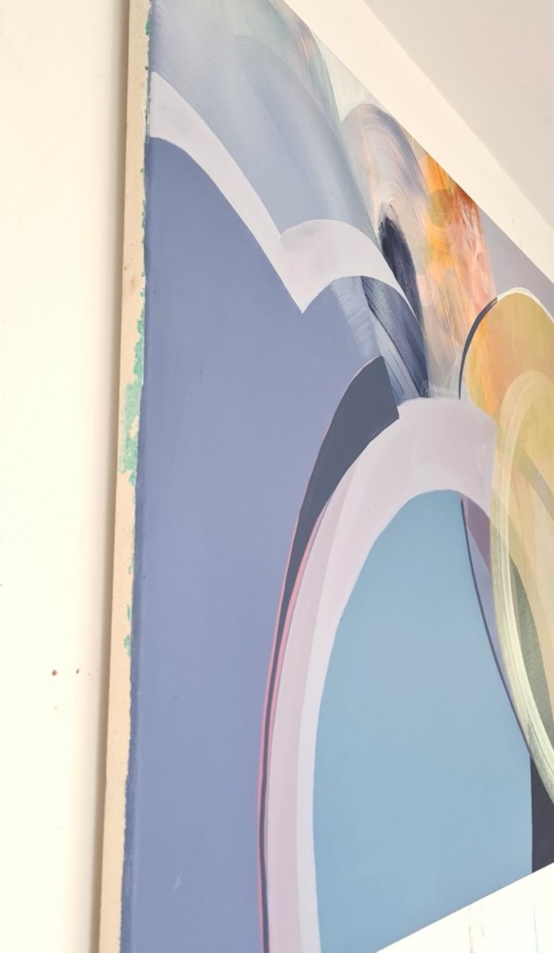 Claire Chandler, Sonnenschein an einem regnerischen Tag, zeitgenössische Kunst, abstrakte Malerei im Angebot 3