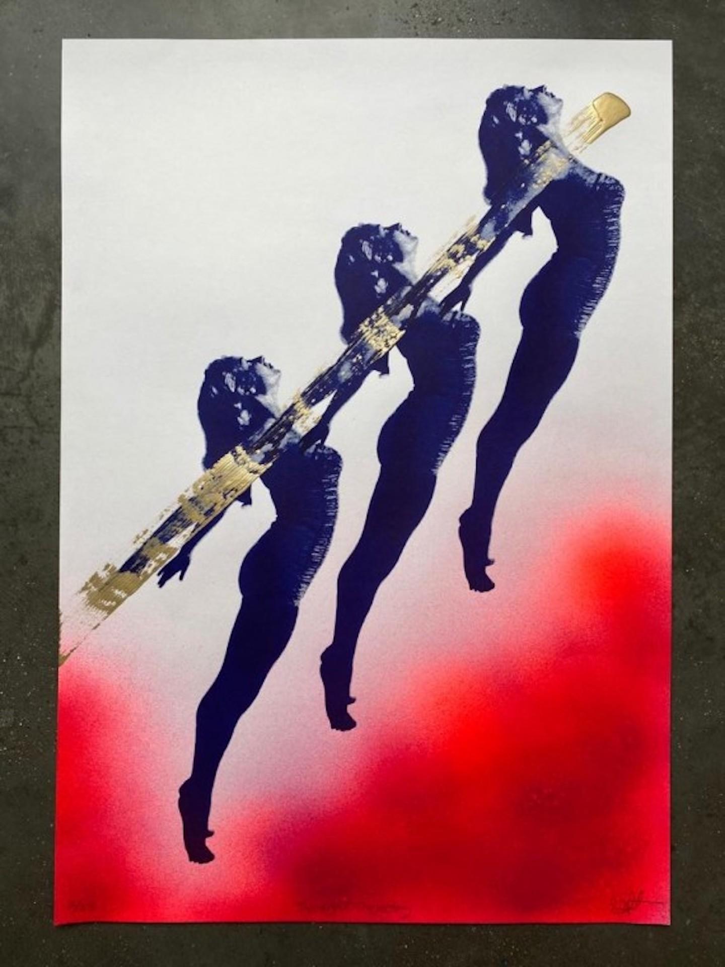 The Right Trajectory [2021]
Limited Edition
Figurative
Screen Print, Spray Paint, Acrylic Paint
Edition of 25
Size: H:65 cm x W:45 cm
Sold Unframed
Please note that insitu images are purely an indication of how a piece may look

The Right Trajectory