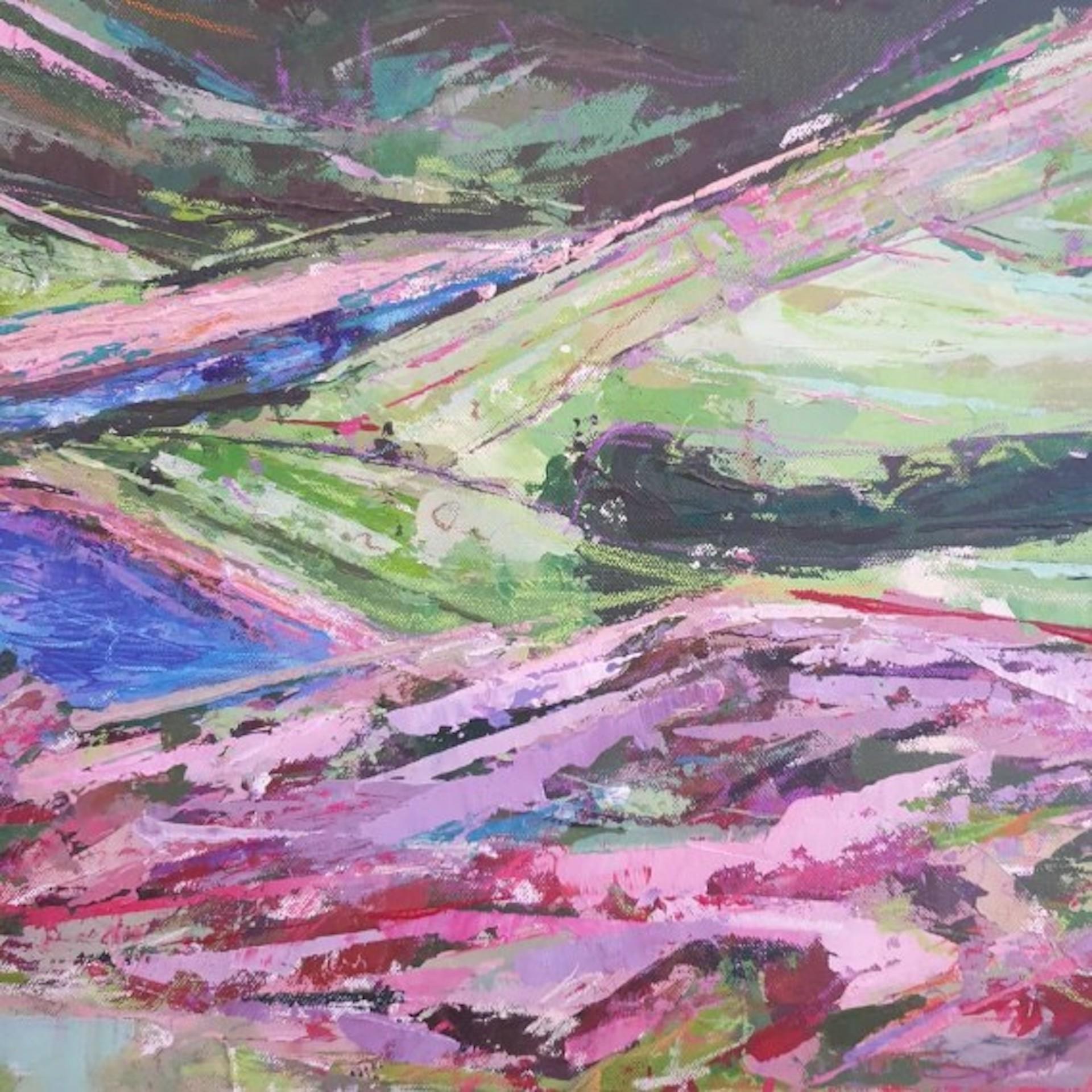 Zeitgenössische Landschaftskunst, erschwingliche Kunst von Fontaine Chaudry, Lake District – Painting von Charmaine Chaudry