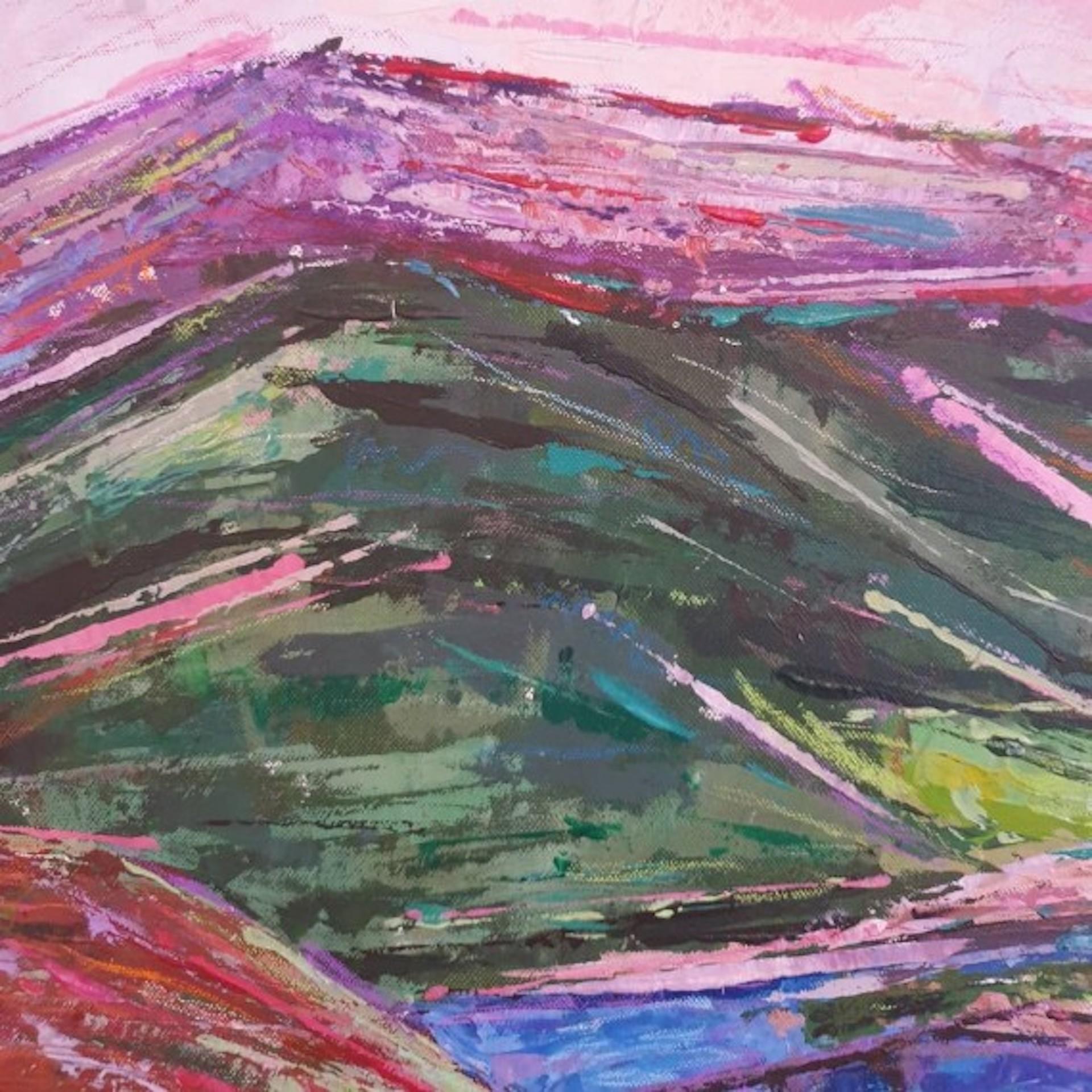 Zeitgenössische Landschaftskunst, erschwingliche Kunst von Fontaine Chaudry, Lake District (Grau), Landscape Painting, von Charmaine Chaudry
