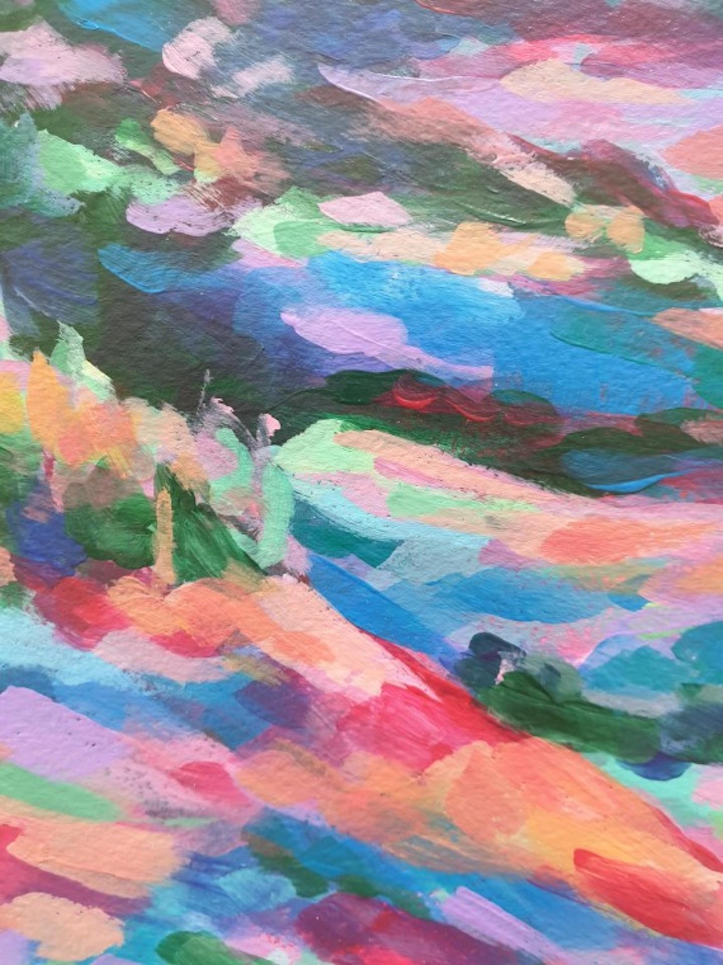 Charmaine Chaudry, Cotswolds Way, peinture de paysage contemporaine des Cotswold en vente 2