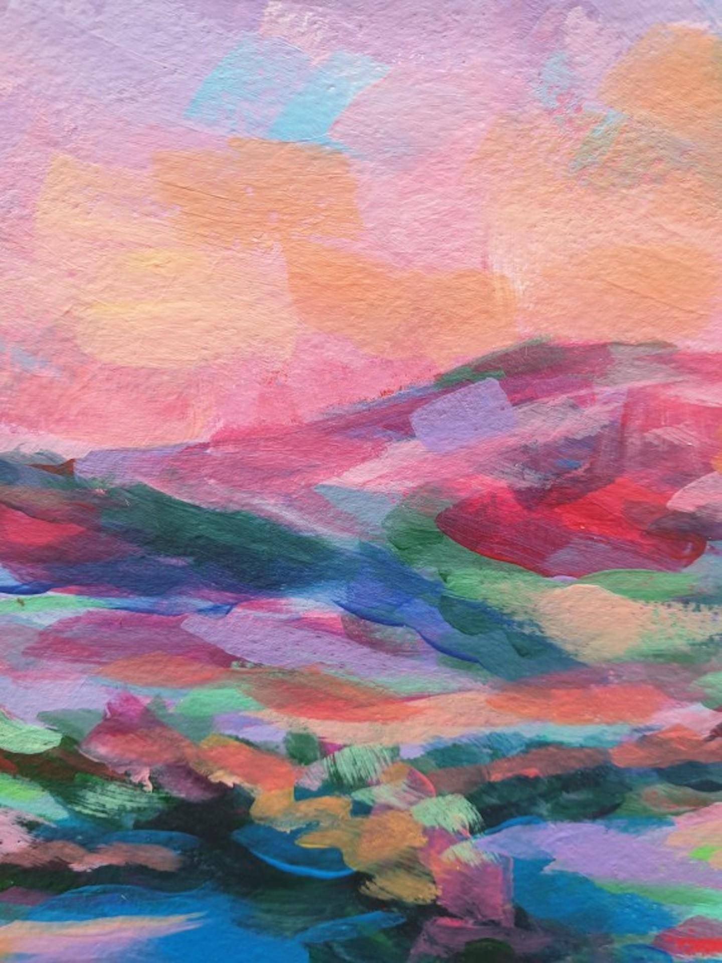 Charmaine Chaudry, Cotswolds Way, peinture de paysage contemporaine des Cotswold en vente 3