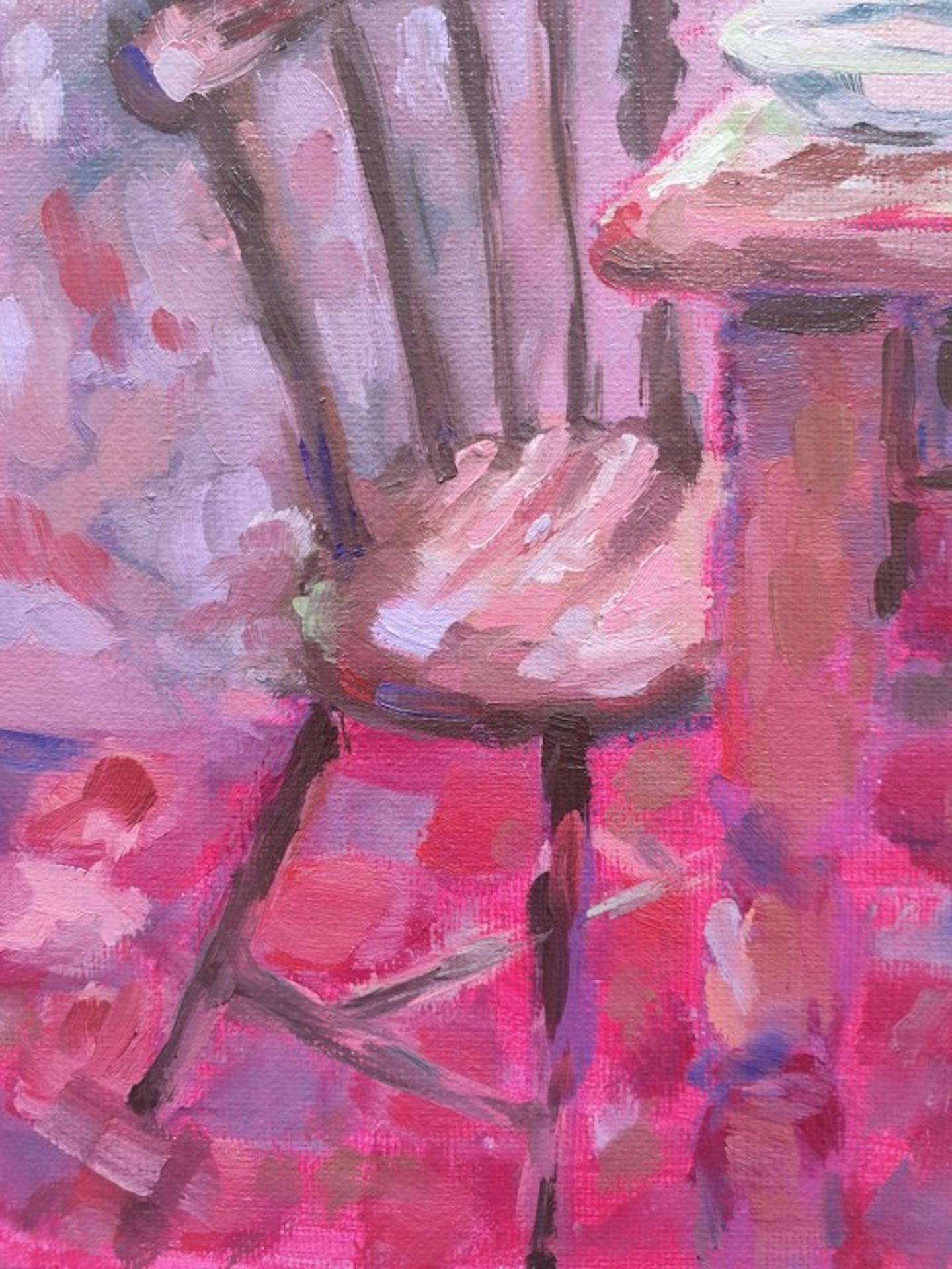 Charmaine Chaudry, Sunday Lunch, peinture d'intérieur originale, art abordable en vente 1