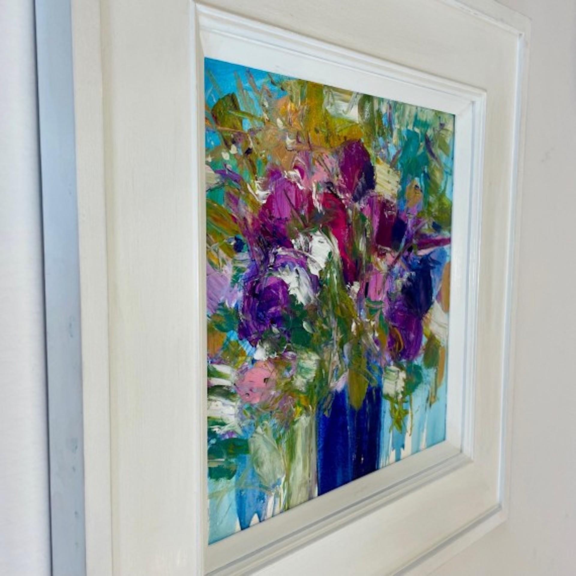 Natalie Bird, Summer Bloom, Original Still Life Floral Painting, Affordable Art For Sale 3