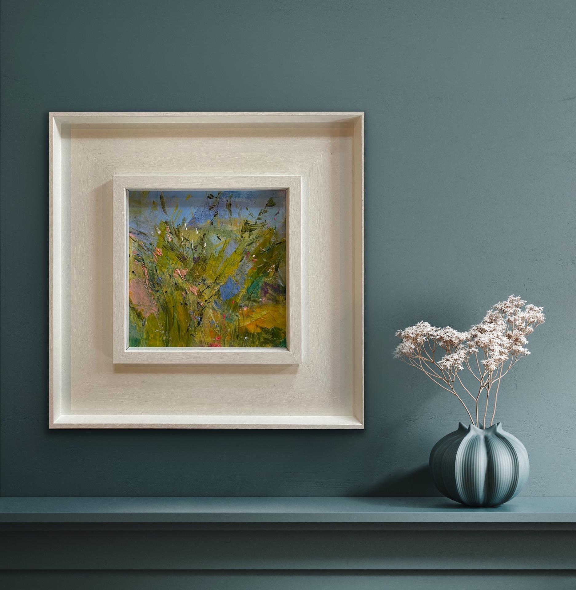 Natalie Bird, Spring Hedgerow, Original Abstract Expressionist Landscape Art For Sale 3
