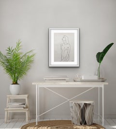 Ellen Williams, Nude 1, Original Nude Drawing, Affordable Art, Figurative Art
