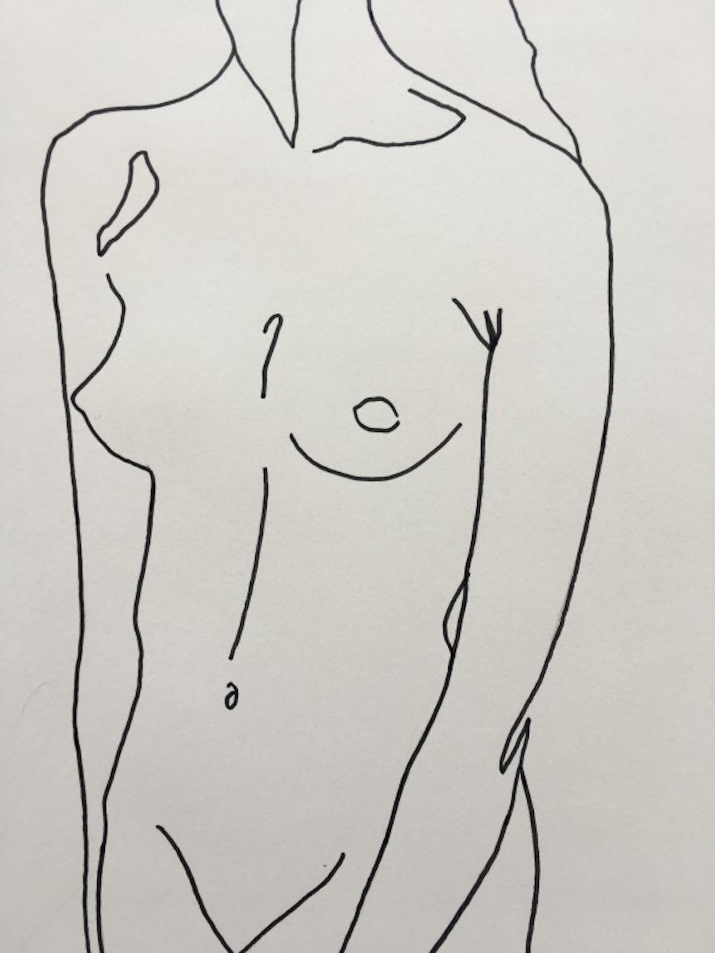 Nude 1 [2021]
Original
Nudes and Erotic
Black Ink Pen on Cartridge Paper
Complete Size of Unframed Work: H:42 cm x W:29 cm x D:0.01cm
Sold Unframed
Please note that insitu images are purely an indication of how a piece may look

This drawing is one