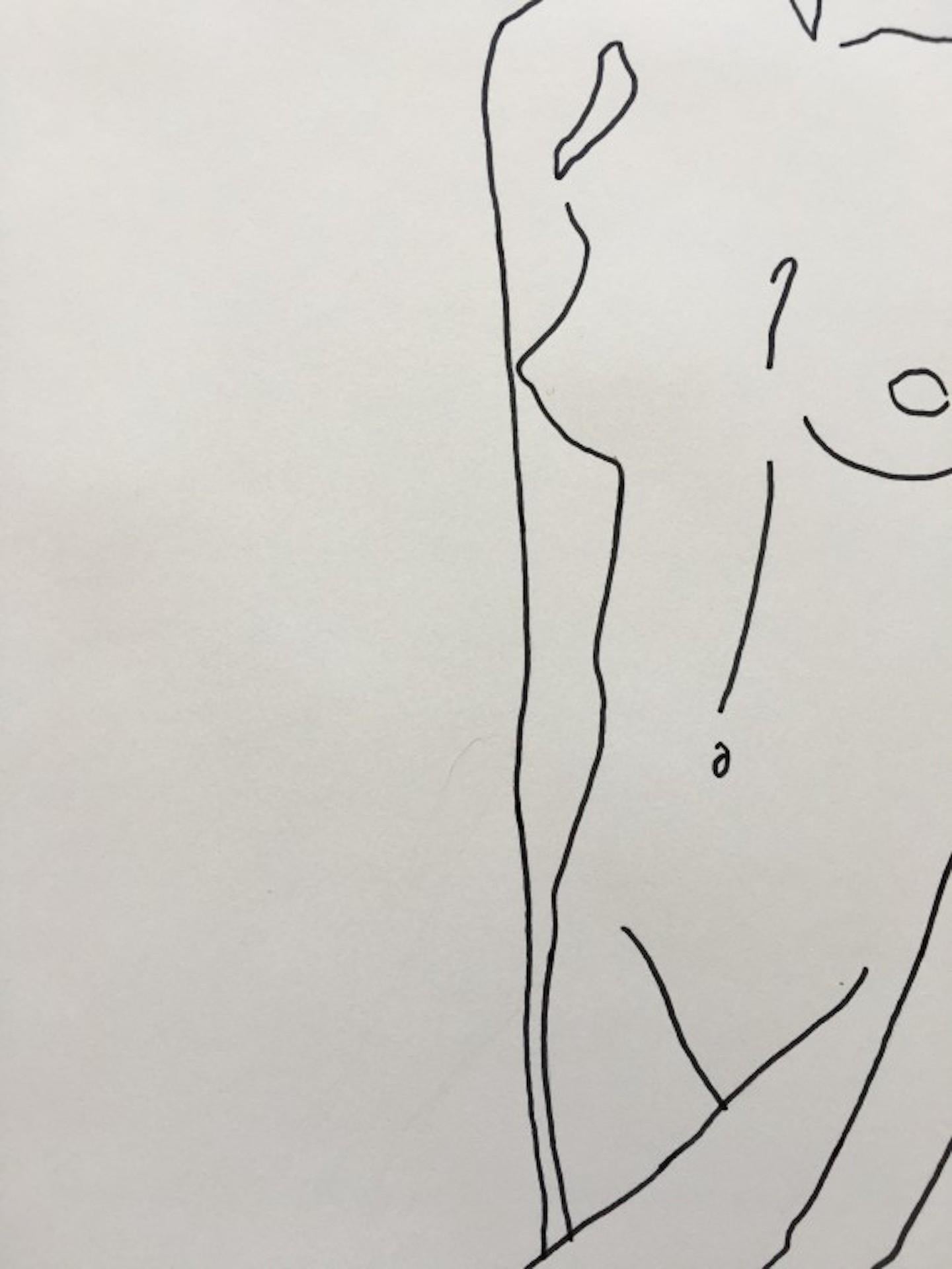 Ellen Williams, Nude 1, Original Nude Drawing, Affordable Art, Figurative Art For Sale 1