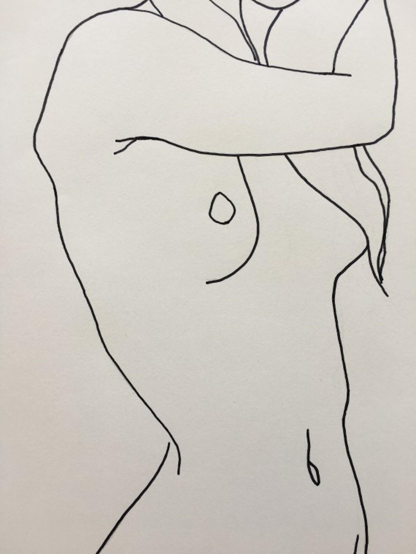 Nude 2 [2021]
Original
Nudes and Erotic
Black Ink Pen on Cartridge Paper
Size: H:42 cm x W:29 cm x D:0.01cm
Sold Unframed
Please note that insitu images are purely an indication of how a piece may look

Nude 2 is an original drawing by artist Ellen