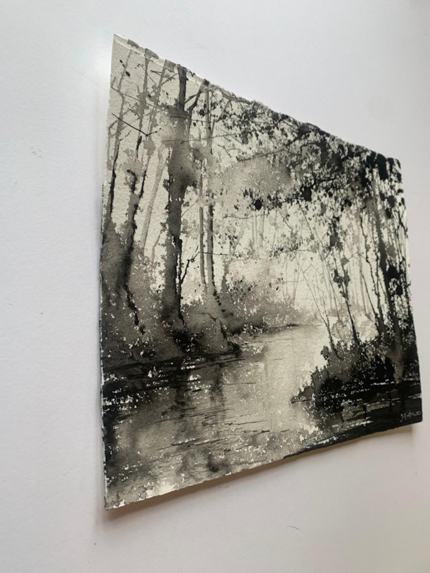 James Bonstow, Approaching River Dart I, Original Woodland Art, Affordable Art For Sale 2