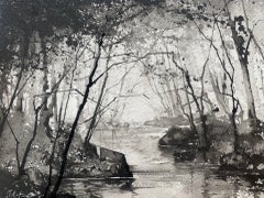 James Bonstow, Approaching River Dart II, Original Woodland Landscape Art