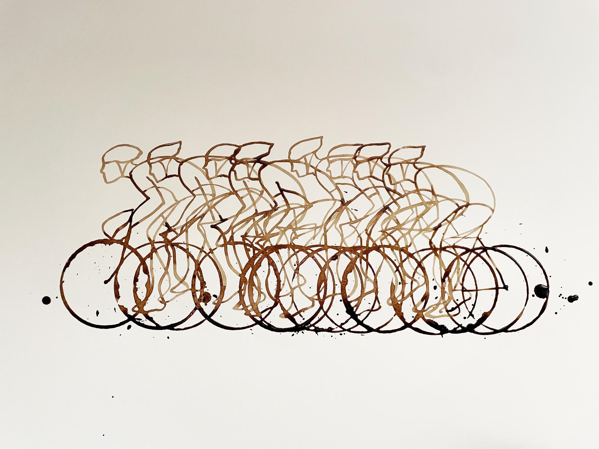 Eliza Southwood Figurative Art - Coffee Peloton XXXI