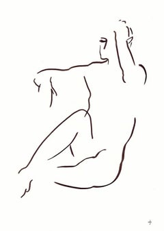 2306E von David Jones, nackt, abstrakt, Tinte