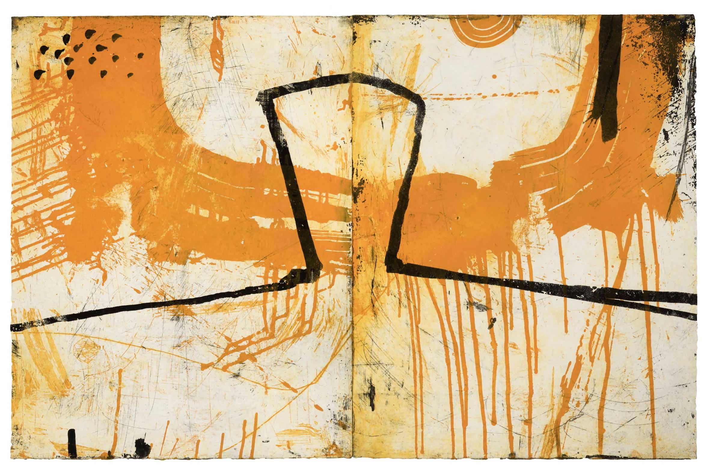 Figura e torrente, Stampa d'arte in edizione limitata, figura - Art di Graham Fransella