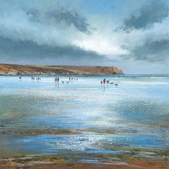 Nare Head, Carne Beach, stampa in edizione limitata, Paesaggio marino, Arte del mare, Spiaggia