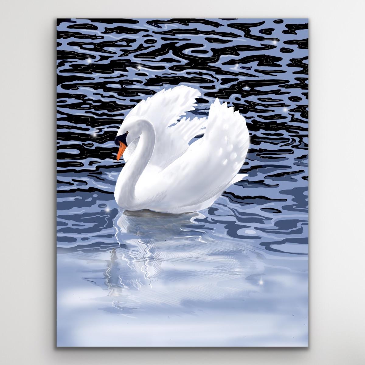 Summer Swan  - Art by Jane Peart