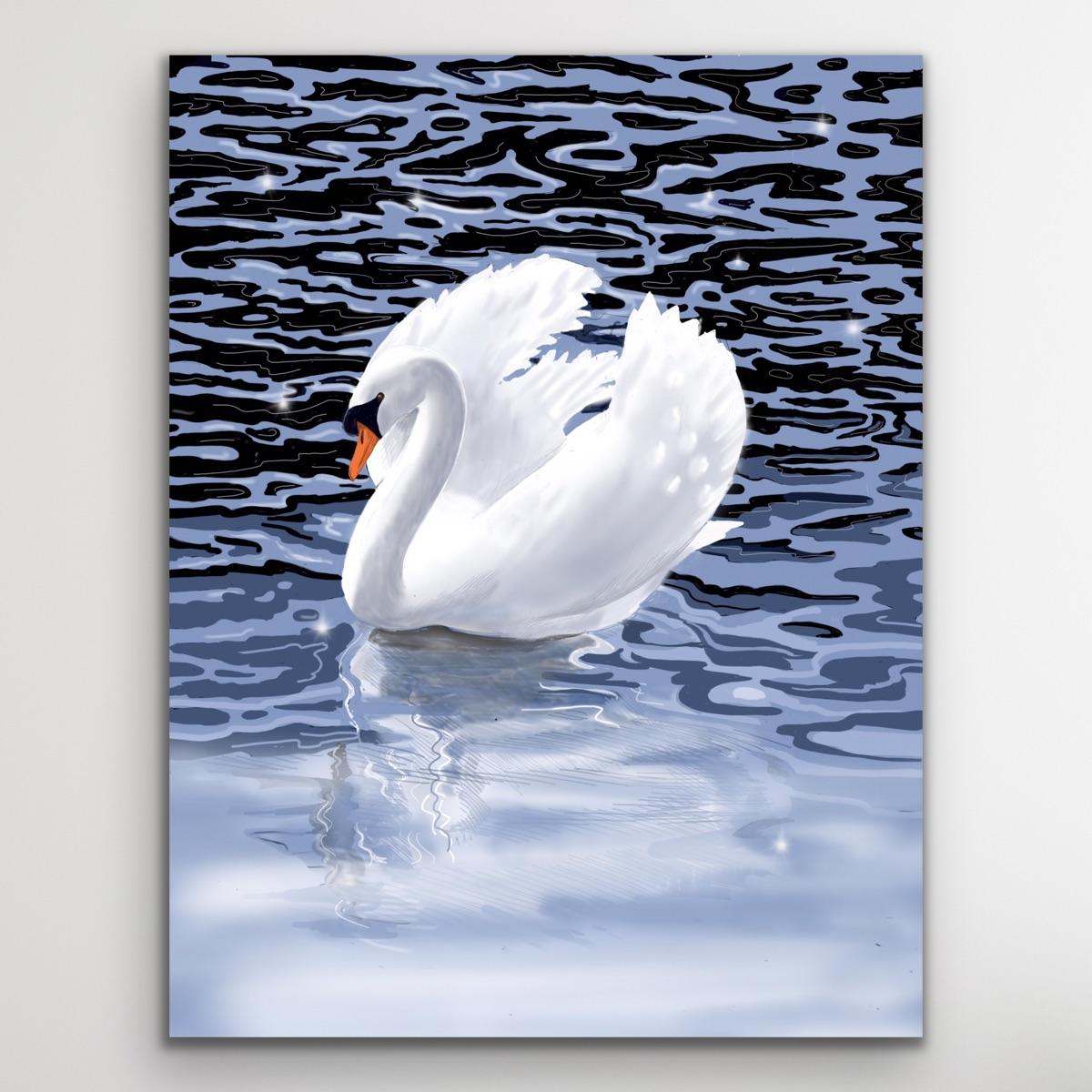 Summer Swan - Art by Jane Peart