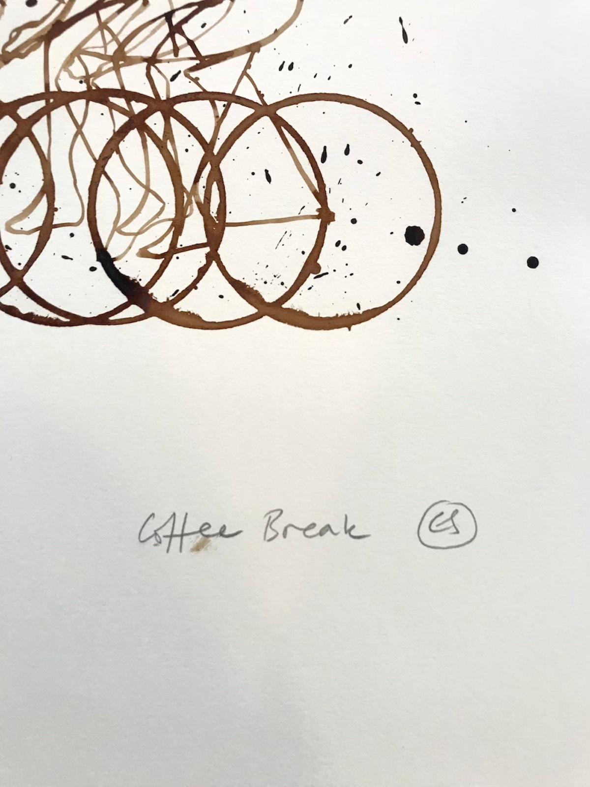 Coffee Break X by Eliza Southwood, Contemporary drawing, original art for sale 3