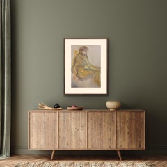 Sophie Seated 2, Judith Brenner, Original life drawing, Nude, figurative art