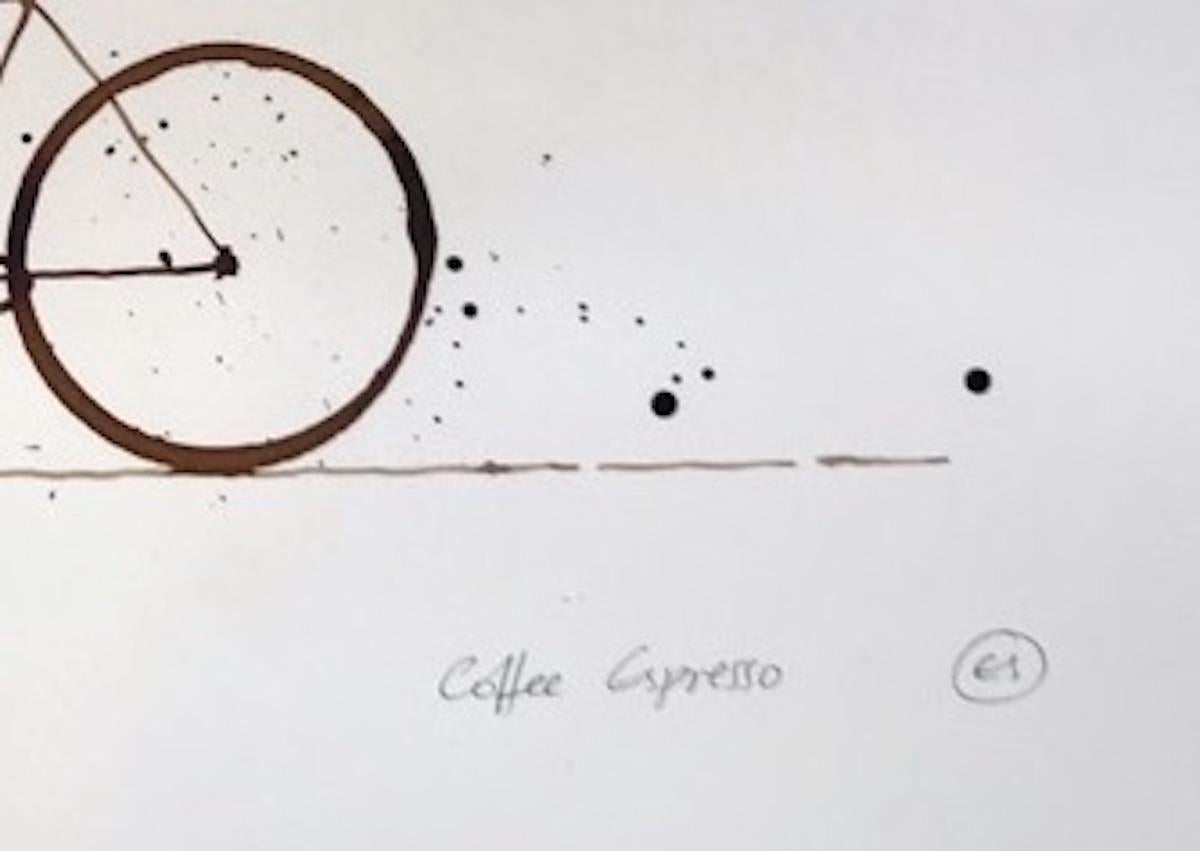 Coffee Espresso #10 by Eliza Southwood [2022]
original and hand signed by the artist 
Coffee on Paper
Image size: H:42.5 cm x W:59.5 cm
Complete Size of Unframed Work: H:42.5 cm x W:59.5 cm x D:0.1cm
Sold Unframed
Please note that insitu images are