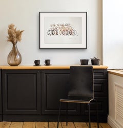 Coffee Peloton XXXII, Eliza Southwood, Original drawing, Cycling art, Sport art