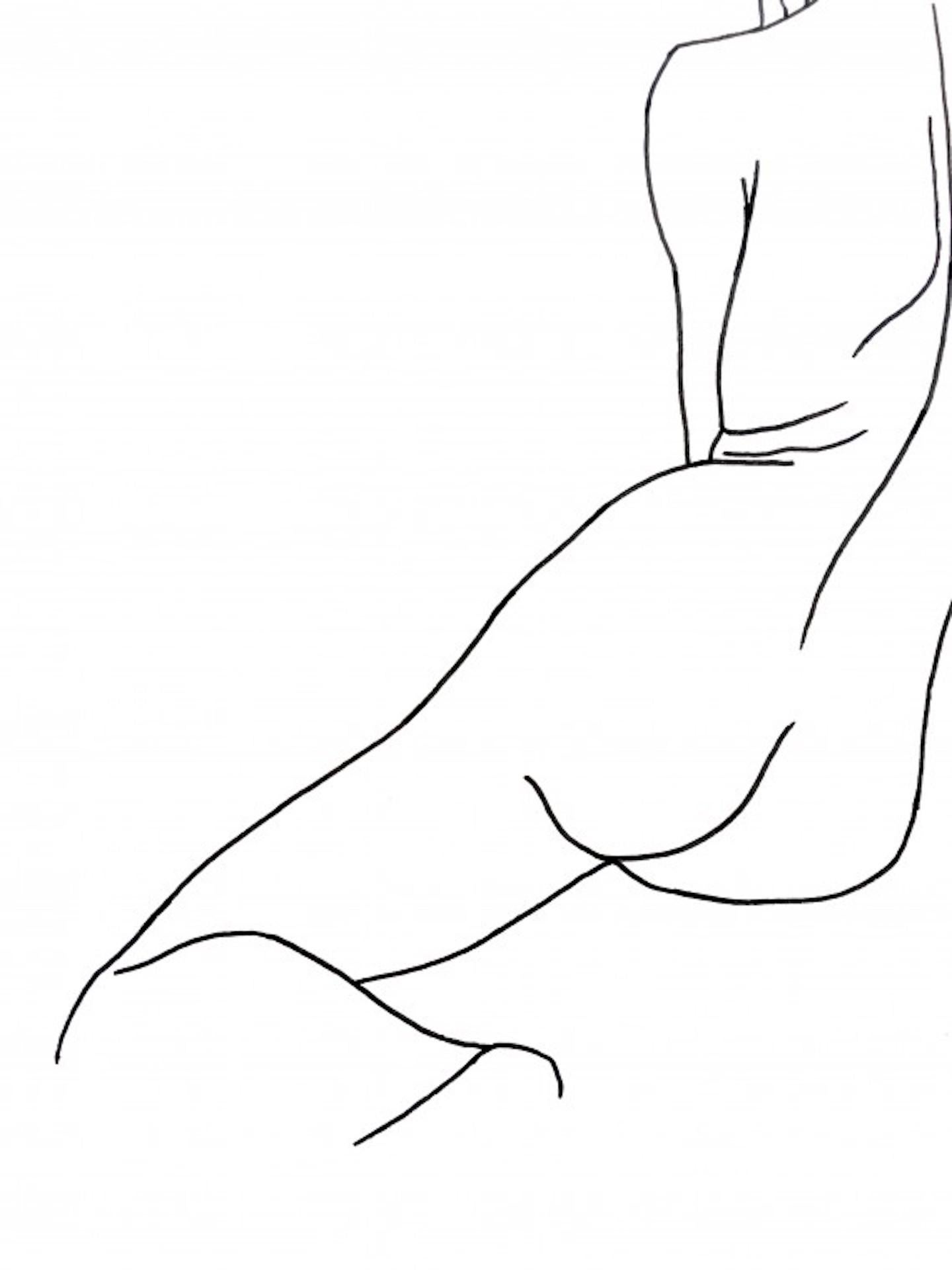 Nude 10, Ellen Williams, Original Figure Drawing, Nude Portraiture, Affordable For Sale 3