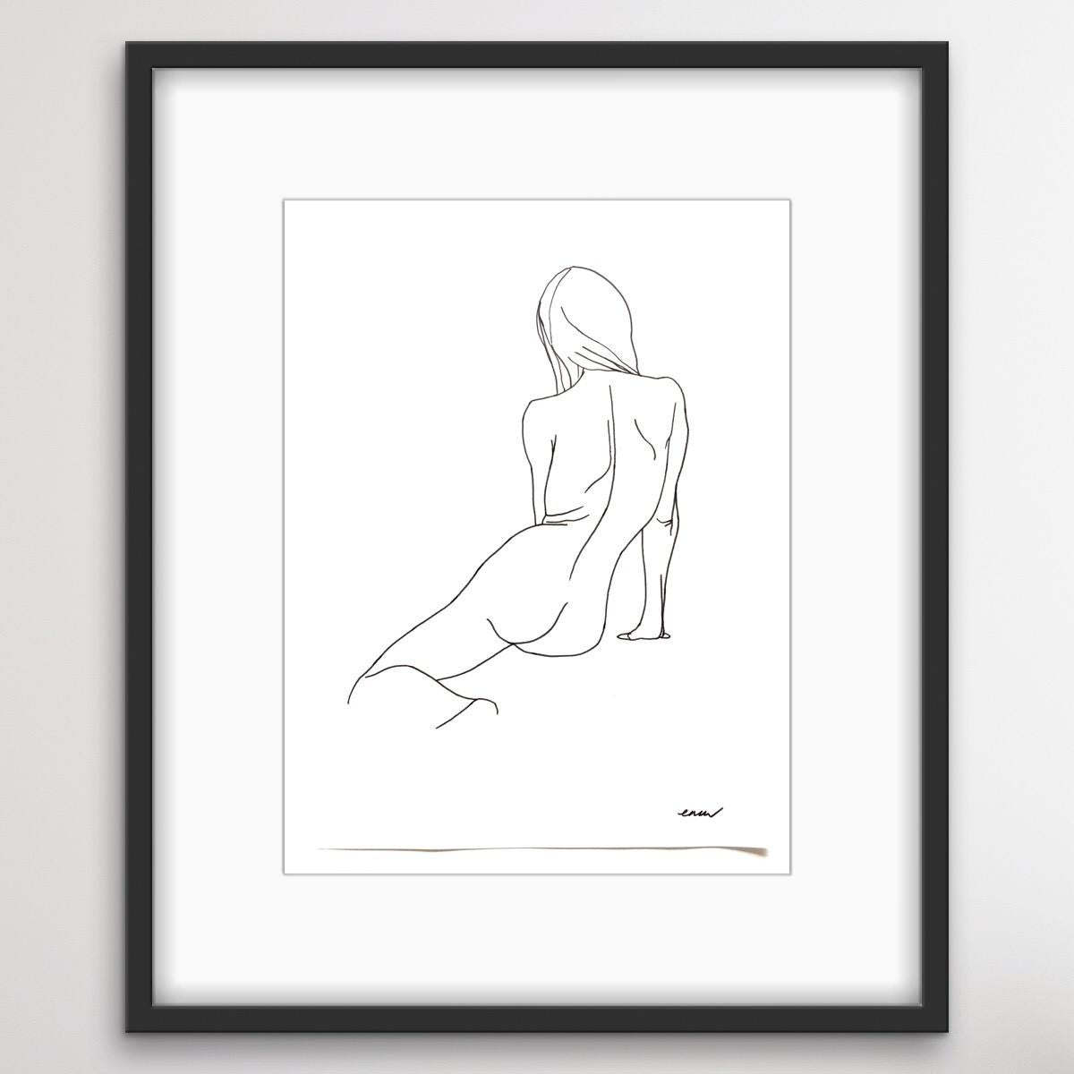 Nude 10, Ellen Williams, Original Figure Drawing, Nude Portraiture, Affordable For Sale 4