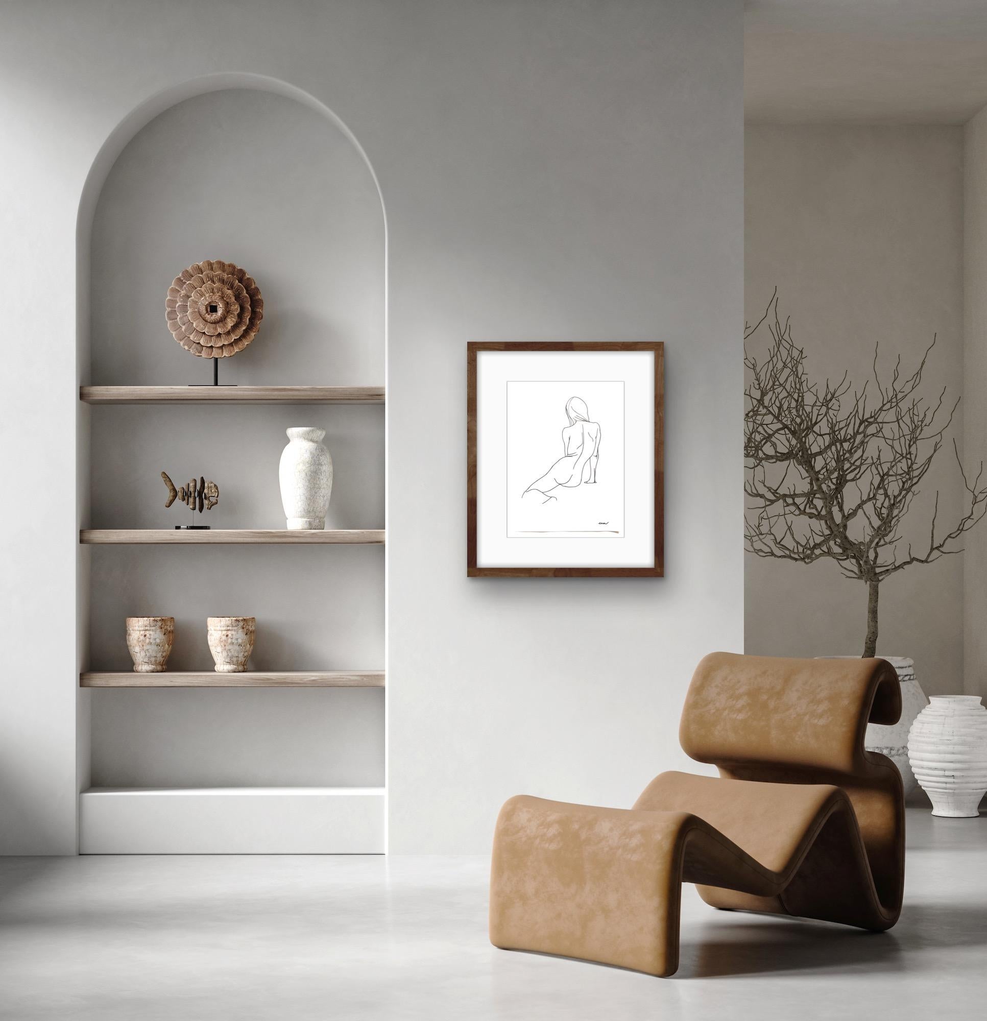 Nudo 10, Ellen Williams, Disegno originale di figura, Ritratto di nudo, Affordable 1