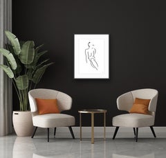 Series 7 No. 17H, nude drawings, Matisse-style art, original art, affordable art
