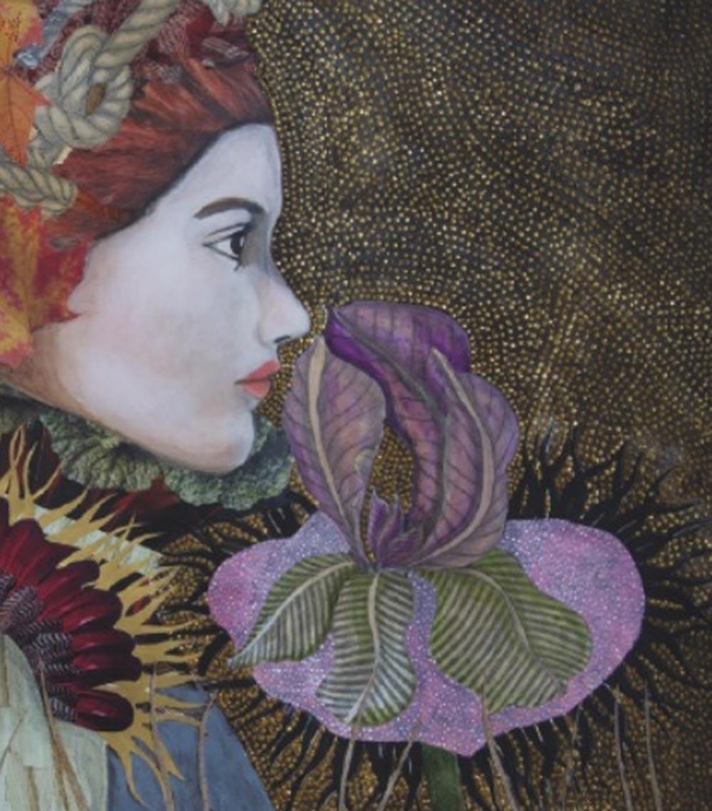 The Smell of Forgotten things, limited edition lady portrait print - Print by Sabina Pieper
