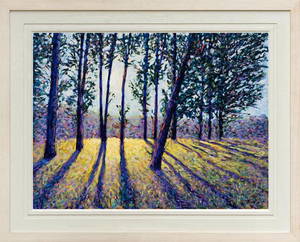 Evensong, impressionist style original landscape painting, the season of spring  (Zeitgenössisch), Painting, von Lee Tiller