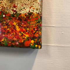 A Happy Autumn, Nicky Chubb, Affordable art, Nature art, Trees, Orange