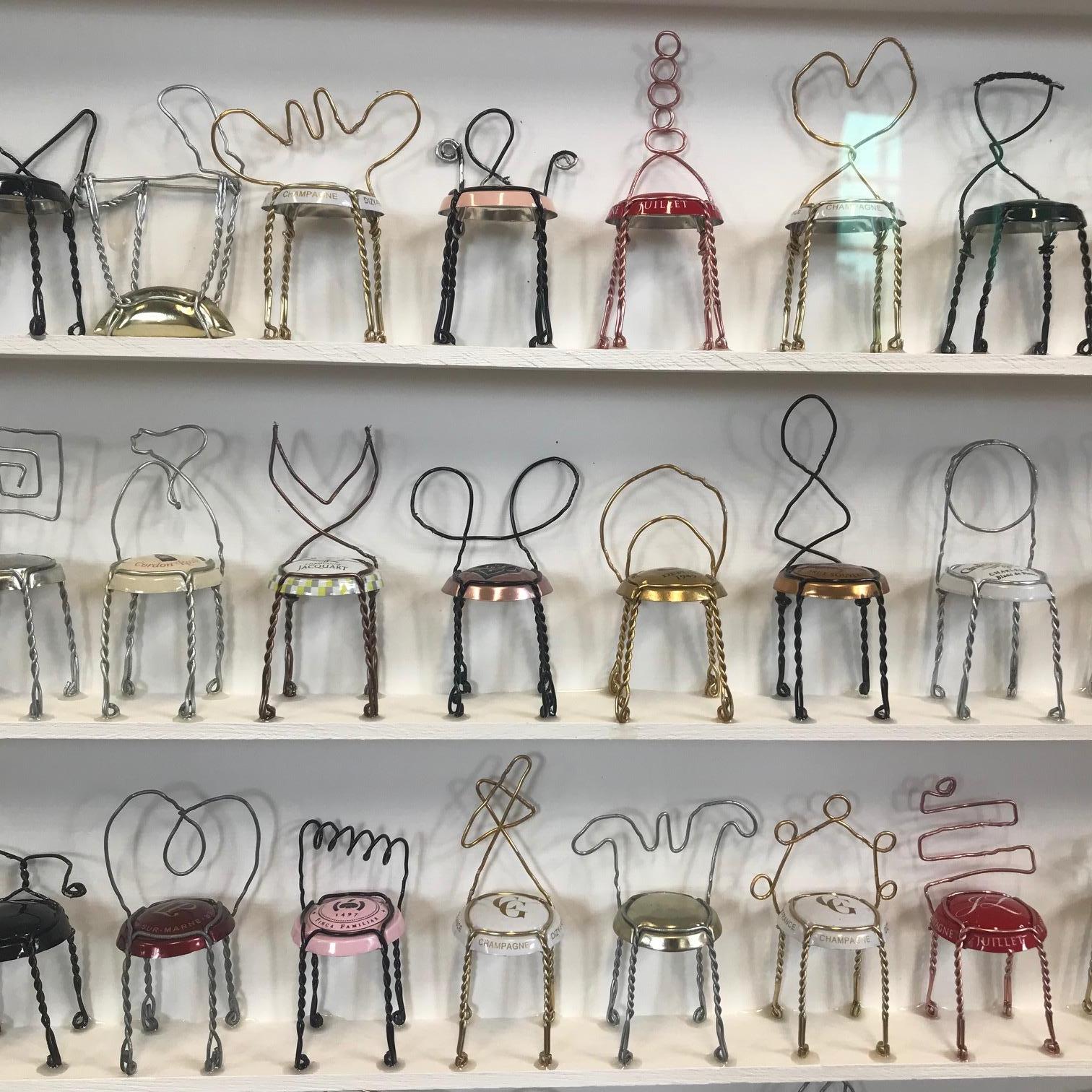 Champagne Chairs by Joanne Tinker, Original and Contemporary Art installation 5