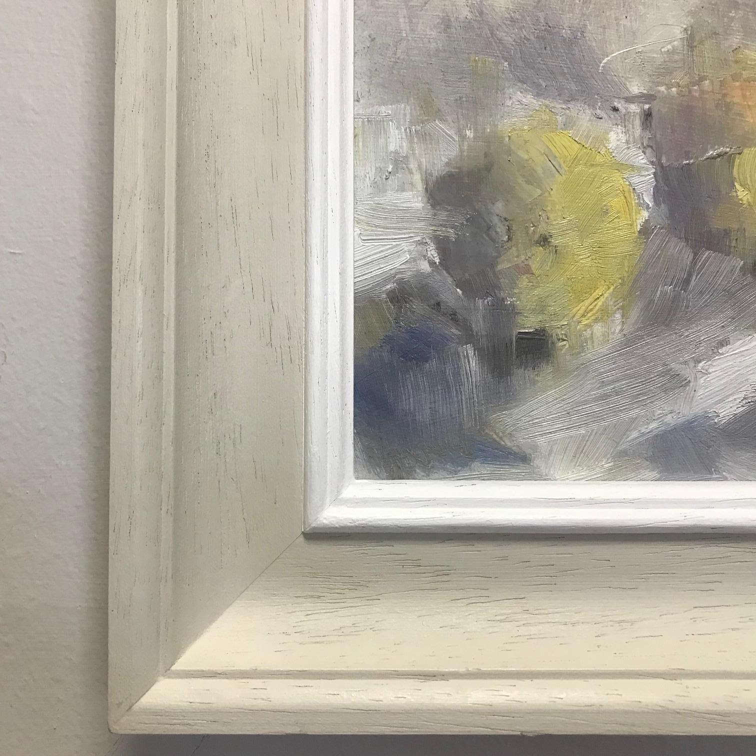 Three Lemons I, Original Oil Painting by Jemma Powell, contemporary art for sale 6